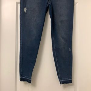 Spanx Distressed Ankle Skinny Jeans, Medium Wash